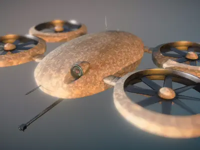 Military Drone Low-poly 3D model purchase