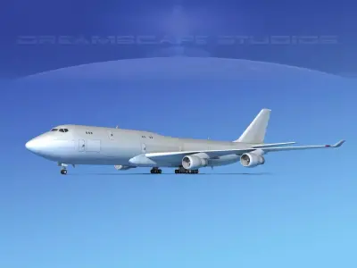 Boeing 747-8 Freighter Bare Metal 3D model