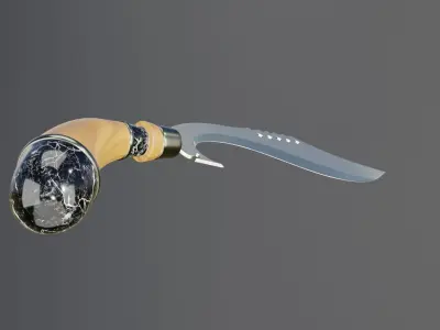 Kujang OBJ FBX 3D model