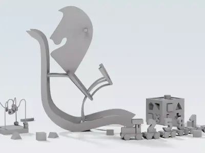 Toys for children 3D model