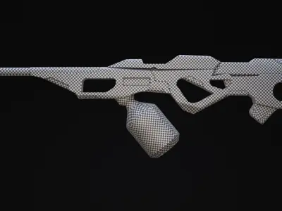 Rakon - Modern Rifle Sci-Fi Game Ready Free low-poly 3D model