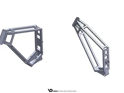 Electrical Bicycle Frame 3D model