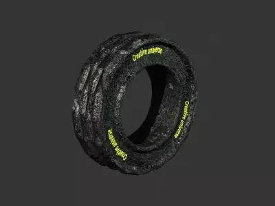 wheel tire 3D model by creative-universe