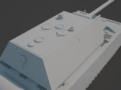 Panzerkampfwagen 8 - Maus tank 3D model