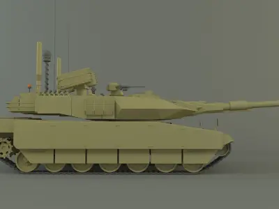 Leopard 2 military tank 3D model