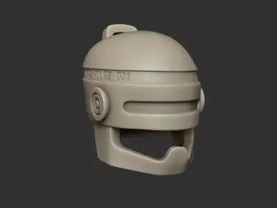 Robocop Helmet - Keychain - Pendant 3D print model