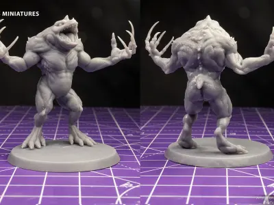 Slaad Lizardman - Pose 3 3D print model