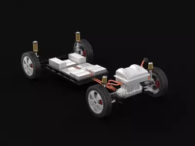Electric Car Chassis 3D model