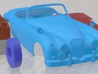 Jaguar XK150 Roadster 1957 Printable Car 3D print model