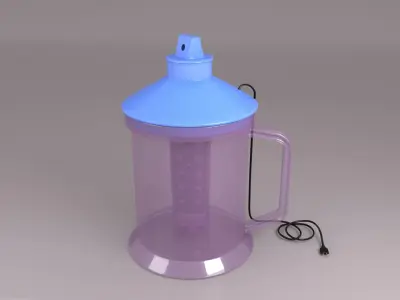 Steam Inhaler Vaporizer   Low-poly 3D model