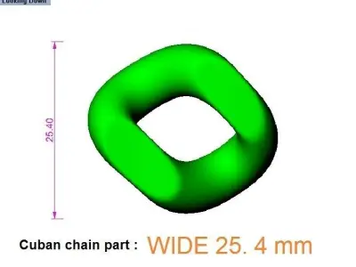 CUBAN chain - part 3D print model