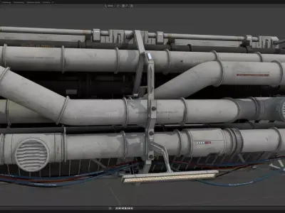 Sci Fi Kit Free 09 vent pipe Free 3D model