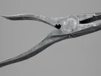Game Ready Pliers metal Free low-poly 3D model