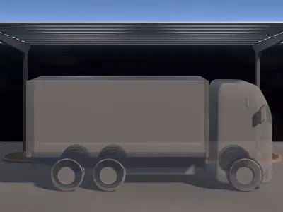Solar truckport 26U01 3D model