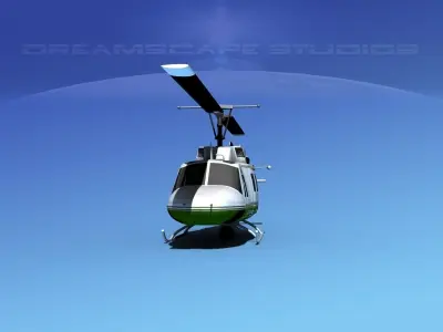 Bell 212 Knox County Sheriff 3D model