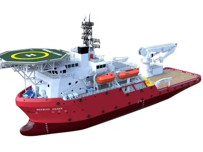 MERMAID ASIANA BOAT 3D model