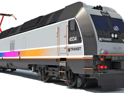 NJ Transit Locomotive Train 3D model