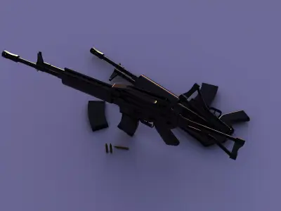 Pindad SS2 V2 3D model