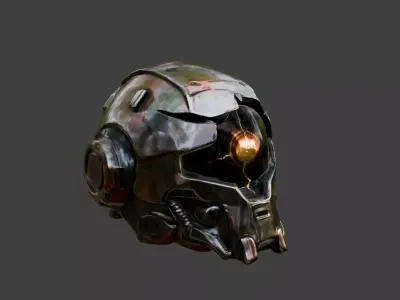 Metal Sentinel Low-poly 3D model