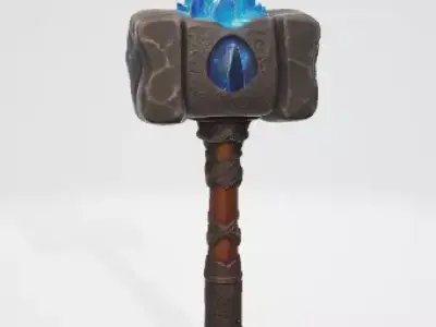 Medieval Axe 3D Model Realistic Weapon Asset 3D model