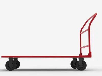 HANDCART 02-RED 3D model