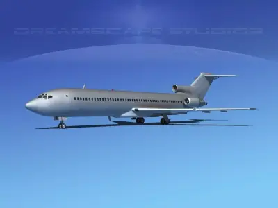 Boeing C-22B Bare Metal 3D model