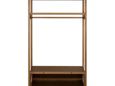 Minimalist wooden wardrobe 3D model
