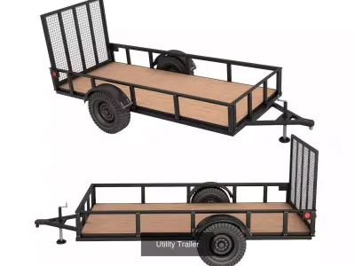 Utility Trailer  3D Model Pack