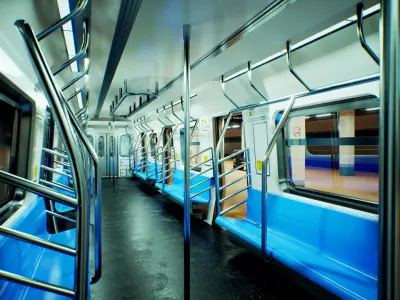 Subway Realm - Game-Ready NYC Metro Station Environment Low-poly 3D model