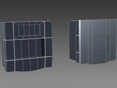Fire Alarm Call Point Low-poly 3D model