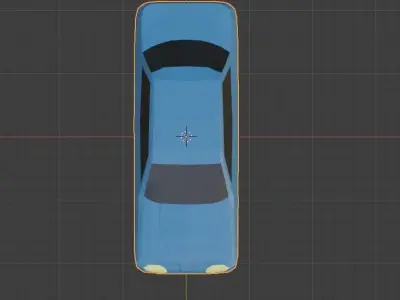 low poly car Free low-poly 3D model V2