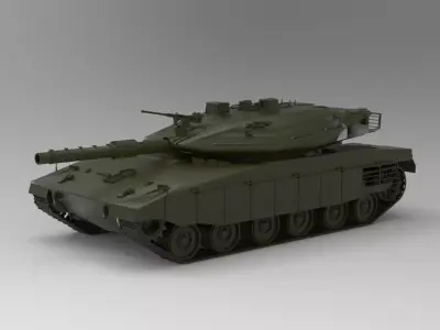 Merkava tank 3D model purchase