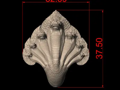 Dragon Cambodia Naga 3D print model  3D print model