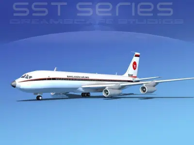 Boeing 707-320 SS Bangledesh 3D model