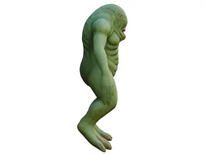 Deep ocean monster Low-poly 3D model