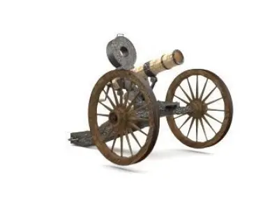 cannon old 3D model buy