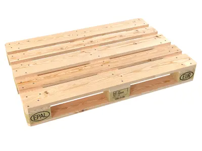Wood pallet EPAL EUR Low-poly 3D model