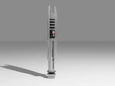 Darth Revan Lightsaber Low-poly 3D model