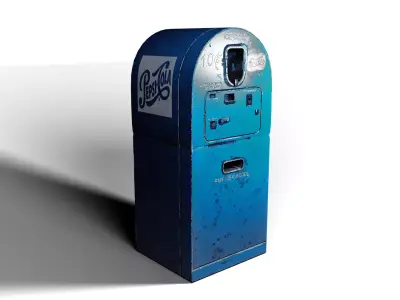 Pepsi Beverage Dispenser Low-poly 3D model