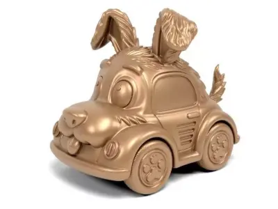 Dog toy car 3D print model
