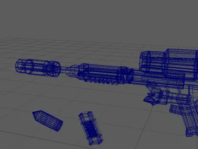 NukeCore Futuristic Nuclear Core Weapon 3D model