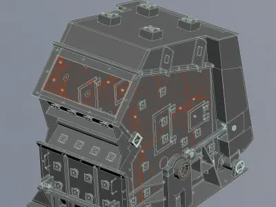impact crusher 3D model