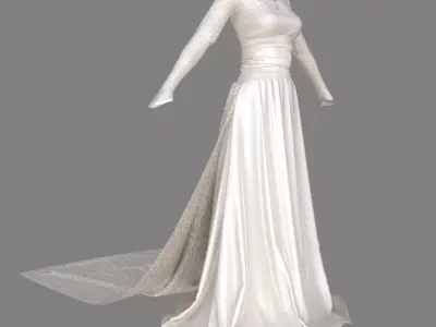 Wedding Dress  3D model