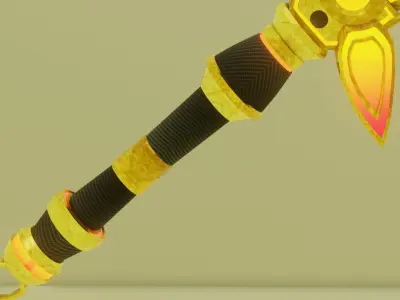 Fantasy sword 3D Model Low-poly 3D model buy