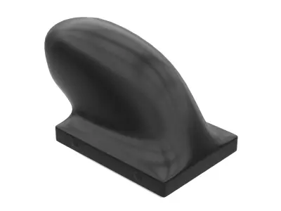 Mullis Race Cars blower Scoop with Tray Low-poly 3D model