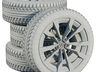 Volkswagen wheels 3D model