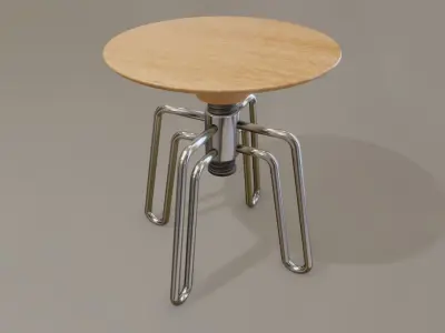 Phillips Industrial Stool Chair by Sollos 3D model