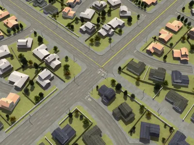 Residential Development 3D model
