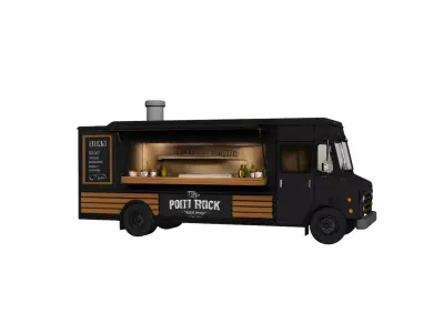 Food Truck 3D model get