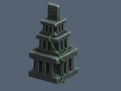 templo maya 3D model